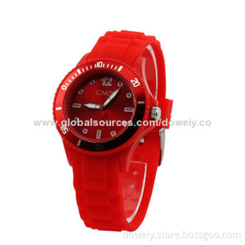 Silicone Watch with Stainless Steel Case